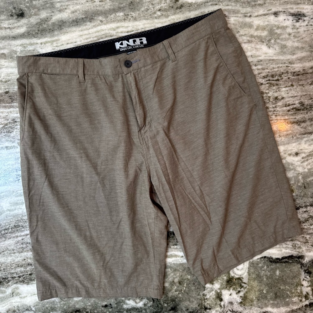 KNQR Men's Brown Athletic Shorts Size 40